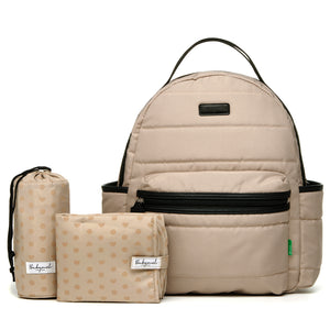 Babymel Lola Backpack/ Nappy Bag Quilt with change mat and bottle holder