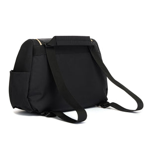 Babymel award winning baby bags |  Pippa vegan Leather black | backpack baby bag Babymel