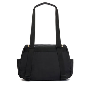 Babymel award winning nappy bags |  Pippa vegan Leather black | baby bag backpack to shoulder bag