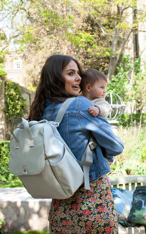 Robyn Convertible Backpack Pale Grey