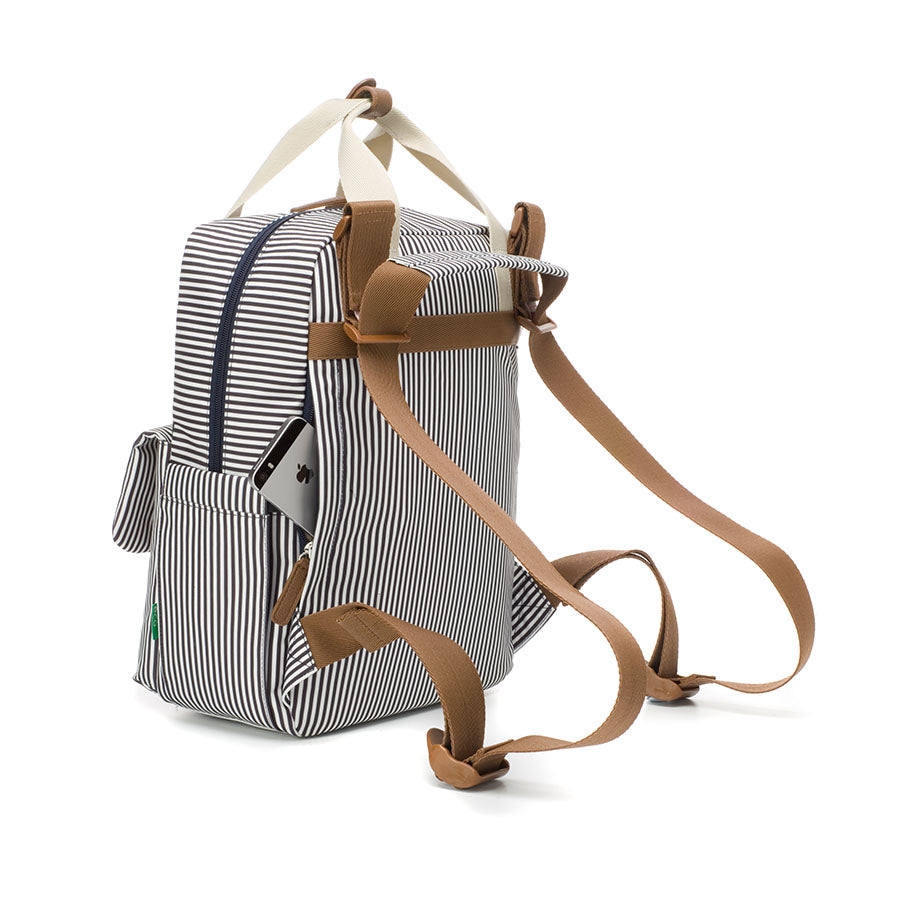 Georgi Eco Convertible Backpack Stripe Babymel Australia New Zealand