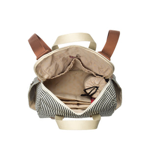 Robyn Eco Convertible Backpack Navy Stripe – Babymel Australia & New ...
